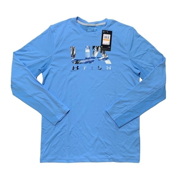 UNDER ARMOUR - NWT MENS ISO-CHILL SHOREBREAK FILL LONG-SLEEVE T-SHIRT Size Small - Picture 3 of 15
